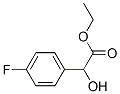 4-フルオロ-α-ヒドロキシベンゼン酢酸エチル 化学構造式
