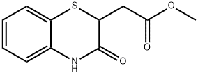 [2H-1,4-ベンゾチアジン-3(4H)-オン-2-イル]酢酸メチル 化学構造式