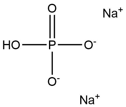 りん酸水素ジナトリウム 化学構造式