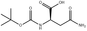 Boc-D-天冬酰胺 结构式