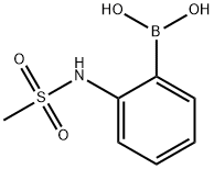 2-(Methanesulfonylamino)phenylboronic acid Structure