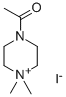4-アセチル-1,1-ジメチルピペラジニウムヨージド 化学構造式