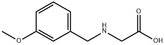 N-(3-メトキシベンジル)グリシン 化学構造式