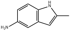 2-甲基-1H-吲哚-5-胺 结构式