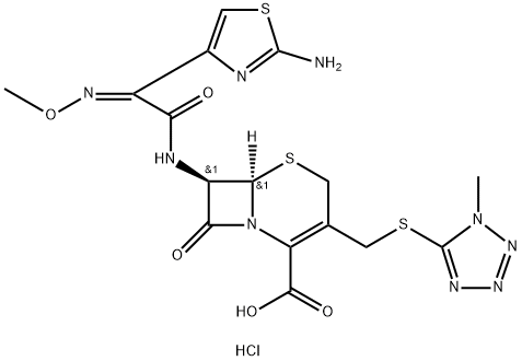 盐酸头孢甲肟, 75738-58-8, 结构式