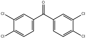 3,3',4,4'-テトラクロロベンゾフェノン 化学構造式