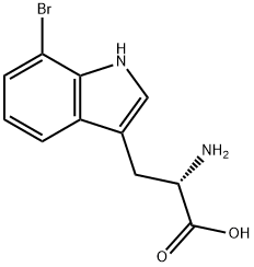 7-溴-L-色氨酸 结构式