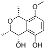 1H-2-Benzopyran-4,5-diol, 3,4-dihydro-8-methoxy-1,3-dimethyl-, (1R,3S,4S)- (9CI) Structure