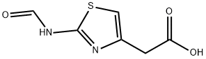 2-(2-甲酰氨基噻唑-4-基)乙酸 结构式