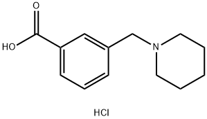 3-(PIPERIDINOMETHYL)BENZOIC ACID HYDROCHLORIDE 0.5 HYDRATE Structure