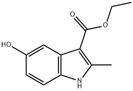 5-羟基-2-甲基吲哚-3-羧酸乙酯, 7598-91-6, 结构式