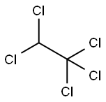 ペンタクロロエタン 化学構造式