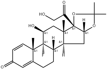 トリアムシノロンアセトニド 化学構造式