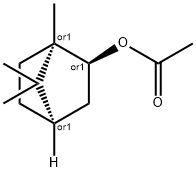 Bornyl acetate Struktur