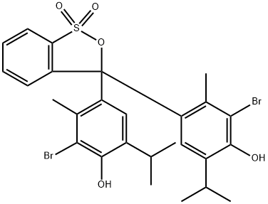 溴百里香酚蓝, 76-59-5, 结构式