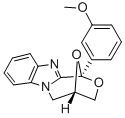 1,4-Epoxy-1H,3H-(1,4)oxazepino(4,3-a)benzimidazole, 4,5-dihydro-1-(3-m ethoxyphenyl)- Structure