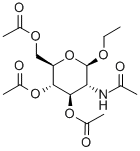 乙基-2-乙酰氨基-3,4,6-三-O-乙酰基-2-脱氧-Β-D-吡喃葡萄糖苷 结构式