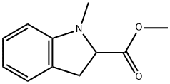 METHYL 1-METHYL-2,3-DIHYDRO-1H-INDOLE-2-CARBOXYLATE, 76182-48-4, 结构式