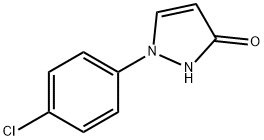 1-(4-氯苯基)-2H-吡唑啉-3-酮, 76205-19-1, 结构式