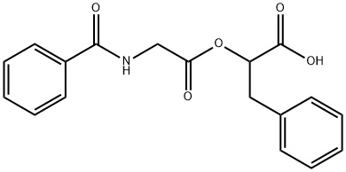 HIPPURYL-DL-PHENYLLACTICACID 结构式