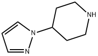 Piperidine, 4-(1H-pyrazol-1-yl)- (9CI) Structure