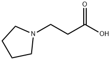 3-吡咯烷-1-基丙酸, 76234-38-3, 结构式