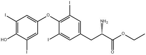 左旋甲状腺素乙酯, 76353-71-4, 结构式