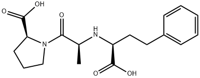 N-[(1S)-1-カルボキシ-3-フェニルプロピル]-L-Ala-L-Pro-OH 化学構造式