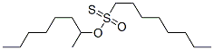 1-オクタンチオスルホン酸S-オクチル 化学構造式