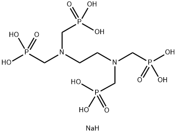 Ethylenediamine tetra(methylenephosphonic acid) pentasodium salt  Struktur