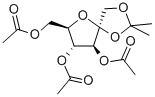 1,2-O-ISOPROPYLIDENE-BETA-D-FRUCTOFURANOSE 3,4,6-TRIACETATE, 76512-89-5, 结构式