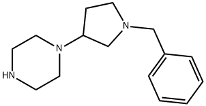 1-(1-BENZYLPYRROLIDIN-3-YL)-PIPERAZINE Structure