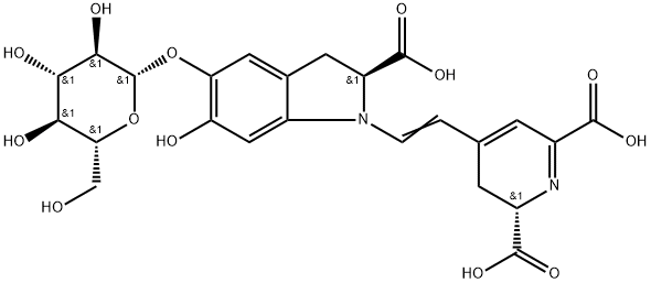 [S-(R*,R*)]-4-[2-[2-Carboxy-5-(β-D-glucopyranosyloxy)-2,3-dihydro-6-hydroxy-1H-indol-1-yl]vinyl]-2,3-dihydropyridin-2,6-dicarbonsure