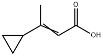 (Z)-3-シクロプロピルブト-2-エン酸 化学構造式