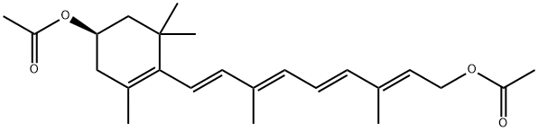 rac all-trans  3-(Acetyloxy)-retinol Acetate, 76686-33-4, 结构式