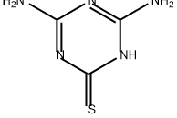 4,6-ジアミノ-1,3,5-トリアジン-2(5H)-チオン 化学構造式