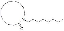 1-オクチルアザシクロトリデカン-2-オン 化学構造式
