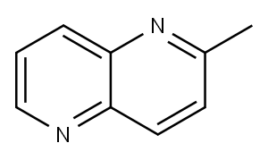 2-メチル-1,5-ナフチリジン 化学構造式