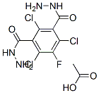 Acetic acid, (2,4,6-trichloro-5-fluoro-m-phenylene)dihydrazide Struktur