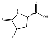 Proline, 4-fluoro-5-oxo- (7CI,8CI,9CI) Struktur