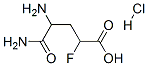 4,5-diamino-2-fluoro-5-oxovaleric acid hydrochloride  Structure