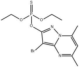 (7-bromo-2,4-dimethyl-1,5,9-triazabicyclo[4.3.0]nona-2,4,6,8-tetraen-8 -yl)oxy-diethoxy-sulfanylidene-phosphorane Struktur