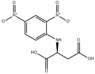 N-2,4-二硝基苯-L-天冬氨酸 结构式