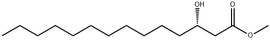 S-(3)-羟基肉豆蔻酸甲酯 结构式