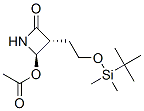（3R，4R）-3-（R）-1-叔丁基二甲基硅氧乙基-4-乙酰氧基-2-氮环丁酮, 76899-07-5, 结构式
