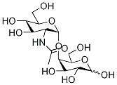 4-O-(2-乙酰氨基-2-脱氧-3-A-D-D-吡喃葡萄糖基)-D-吡喃半乳糖, 76909-76-7, 结构式