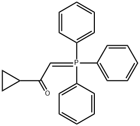 1-Cyclopropyl-2-(triphenylphosphoranylidene)-ethanone Struktur