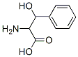 2-アミノ-3-ヒドロキシ-3-フェニルプロパン酸 化学構造式