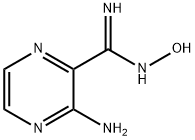 3-Amino-N-hydroxy-pyrazinecarboximidamide Structure