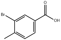 3-溴-4-甲基苯甲酸 结构式